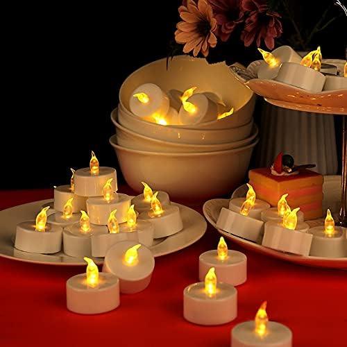 100-pack of flameless LED tea lights from Candle Pearls."