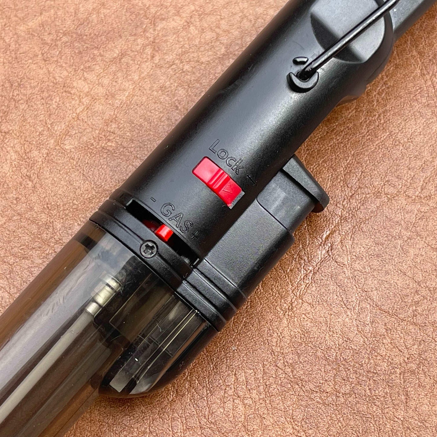 Black Lova Torch Lighter with lock-on feature from Candle Pearls