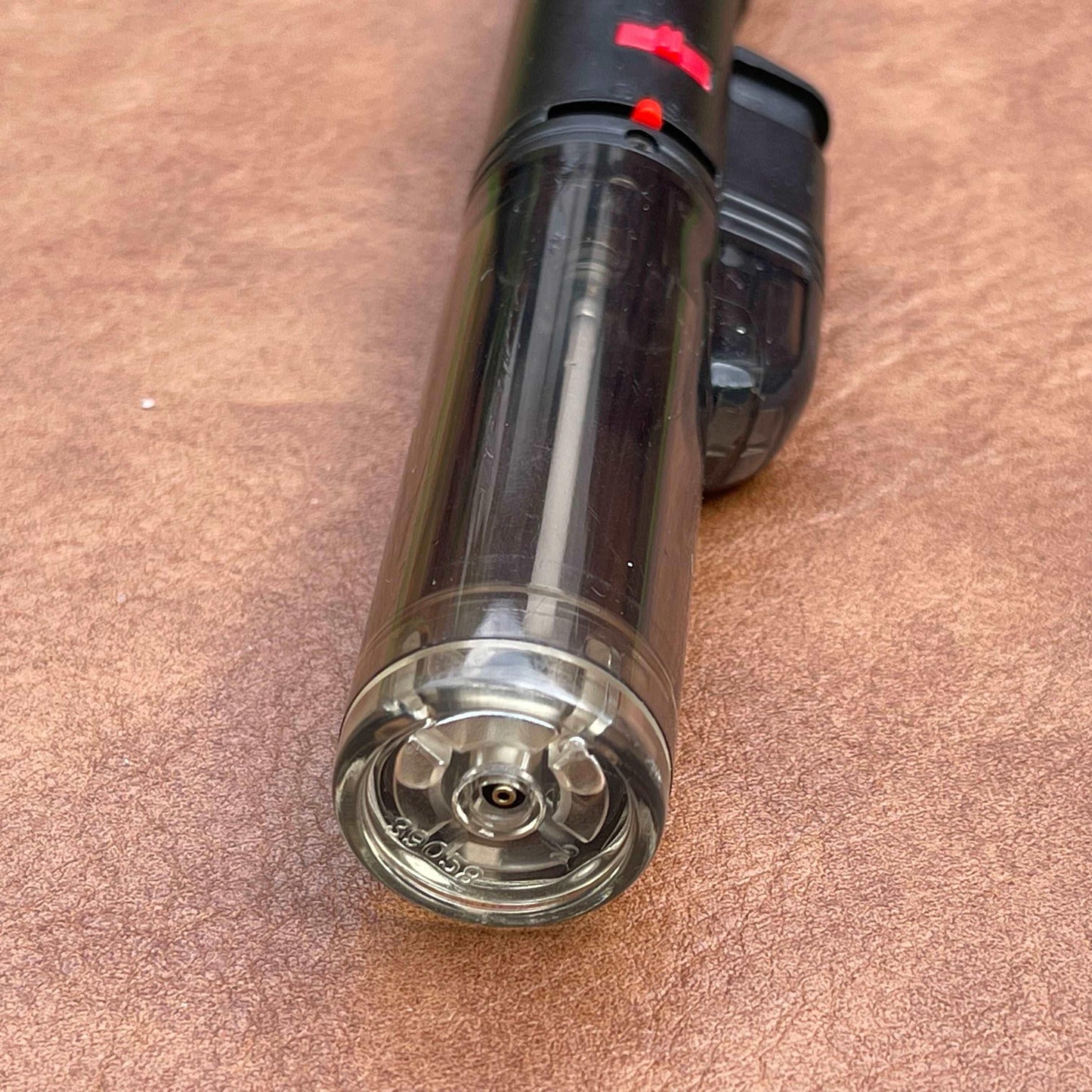 Black Lova Torch Lighter with lock-on feature from Candle Pearls