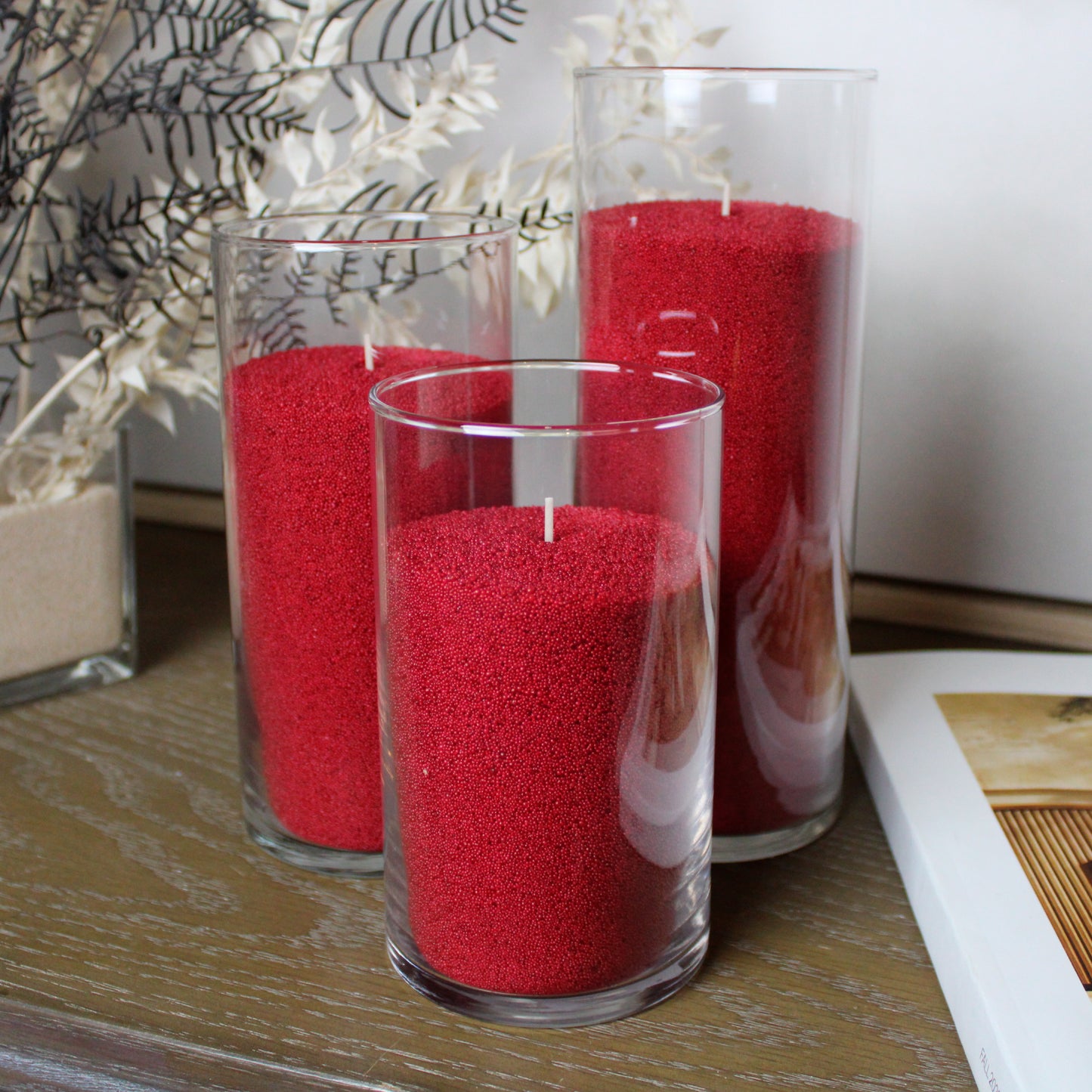 Crimson Red Sand Wax (Worldwide) - Candle Pearls