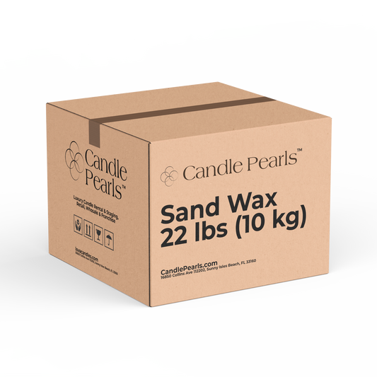 Candle Pearls™ Pearled Wax 22 lbs (10kg) - Candle Powder Sand Wax Candle Sand Candles Granulated Natural Plant Wax Self Melting Wedding +100 wicks