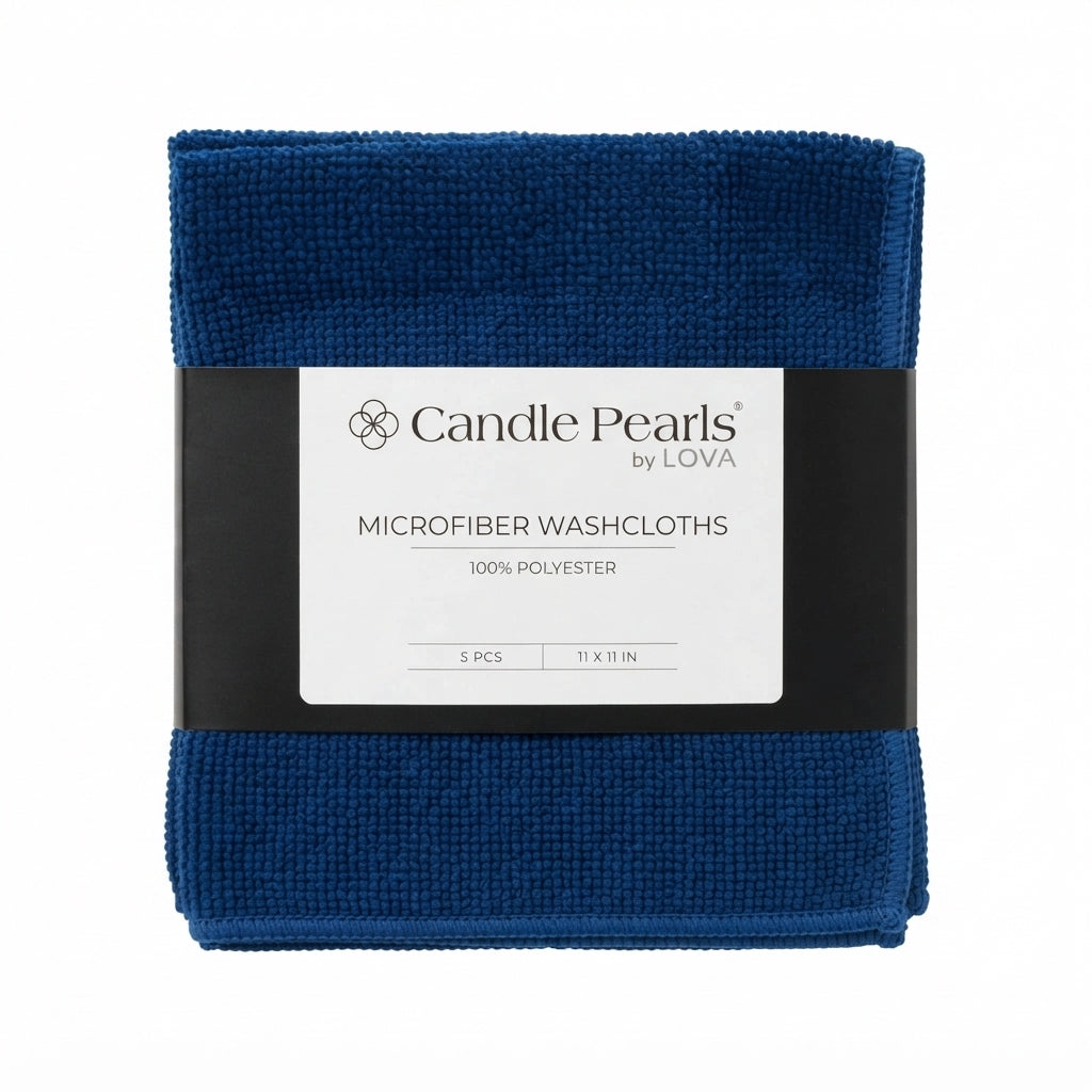 Microfiber Washcloth, 5 pcs. (Random color) - Candle Pearls