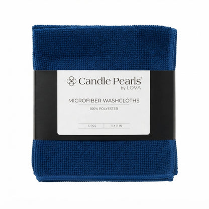 Microfiber Washcloth, 5 pcs. (Random color) - Candle Pearls