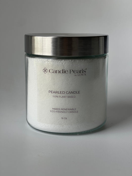Pearled Candle Jar 16 oz - Candle Pearls